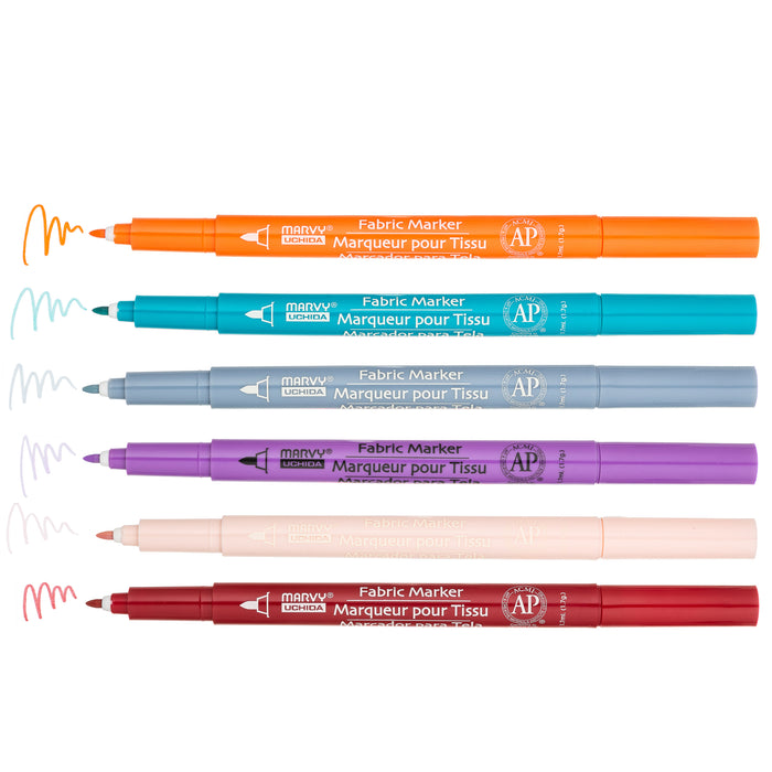 FABRIC MARKER FINE SETS - Marvy Uchida