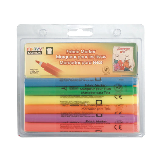 FABRIC MARKER FINE TIP - SET C - Marvy Uchida
