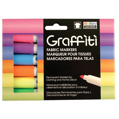 GRAFFITI FABRIC MARKER SETS - Marvy Uchida