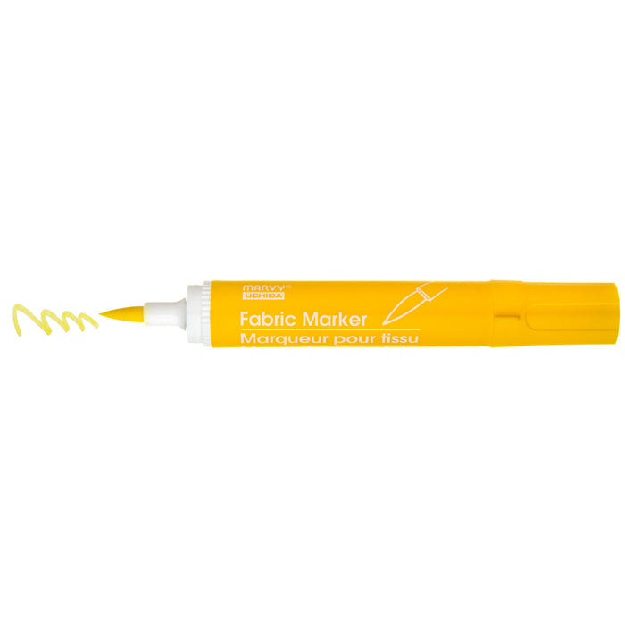 FABRIC MARKER BRUSH yellow