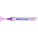 DECOCOLOR® PAINT MARKER BROAD hot purple with color squiggle at the tip