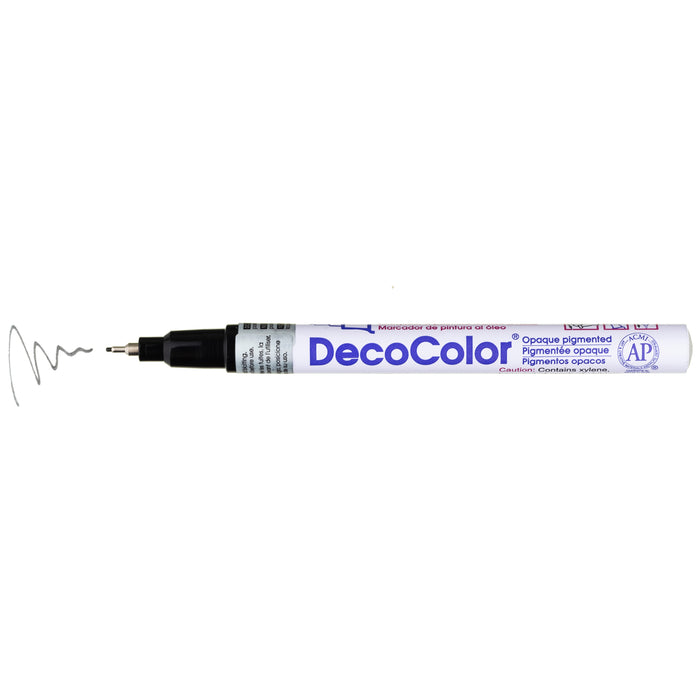 DECOCOLOR® PAINT MARKER EXTRA FINE black with color squiggle at the tip