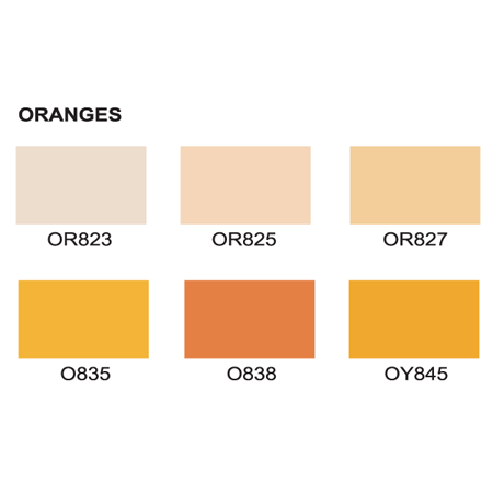 le plume permanent orange set color chart