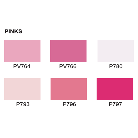 le plume permanent pink set color chart