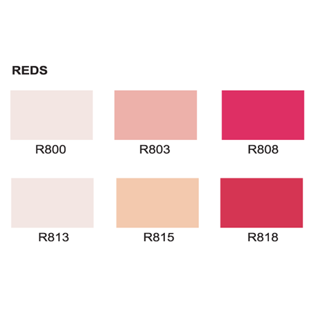 le plume permanent red color chart