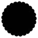 scalloped circle shape