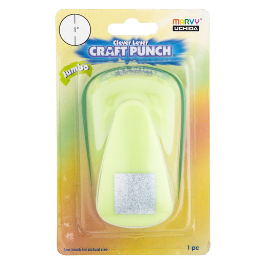 CLEVER LEVER JUMBO CRAFT PUNCH showing square shape in package